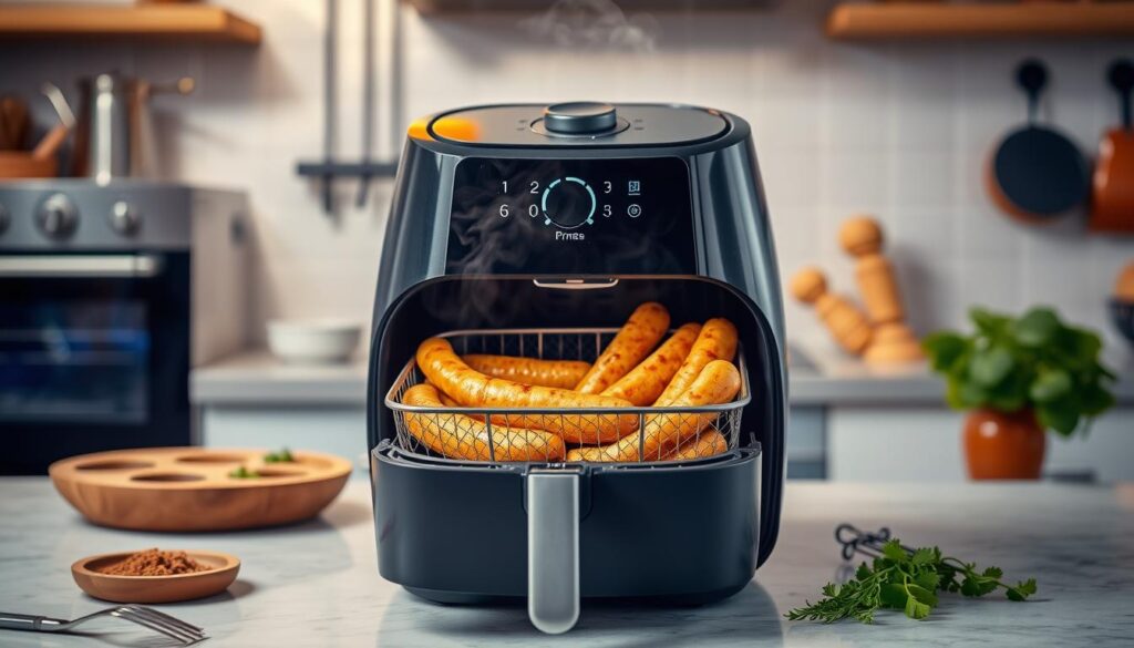 Air fryer and breakfast sausages