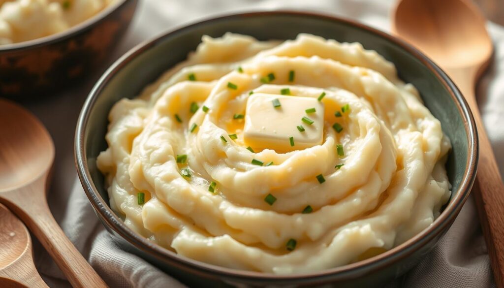 Creamy mashed potatoes, home-cooked meals, classic American cuisine