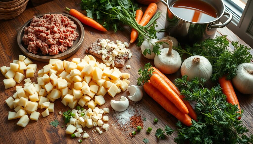 Hamburger Potato Soup Ingredients