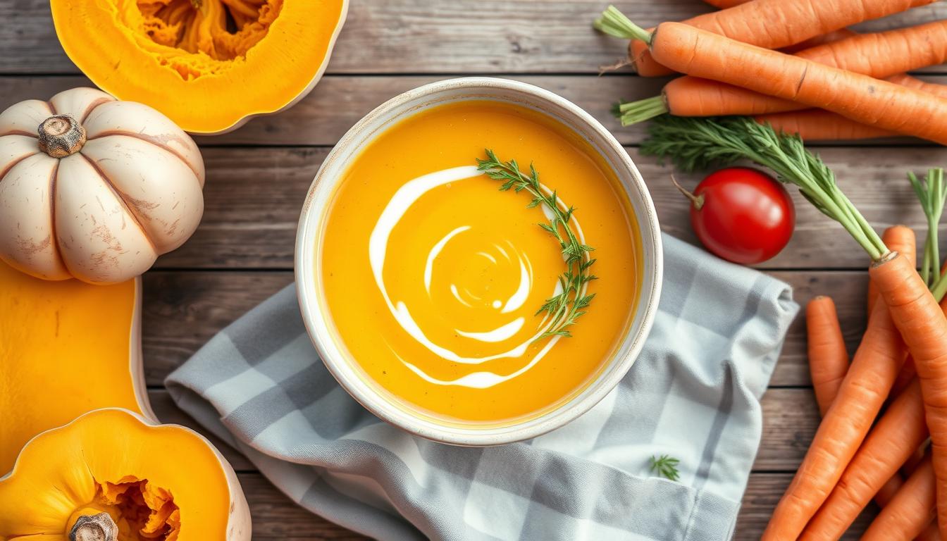 butternut squash and carrot soup