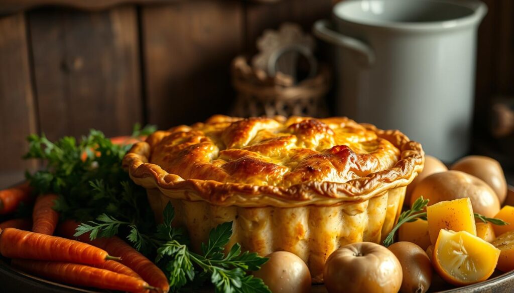 chicken and vegetable pie