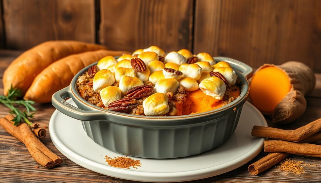 sweet potato casserole, holiday side dish