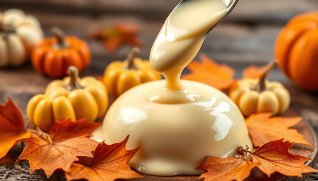 white chocolate pumpkin ganache