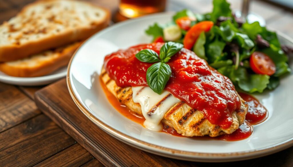 Grilled Chicken Parmigiana, Parmesan