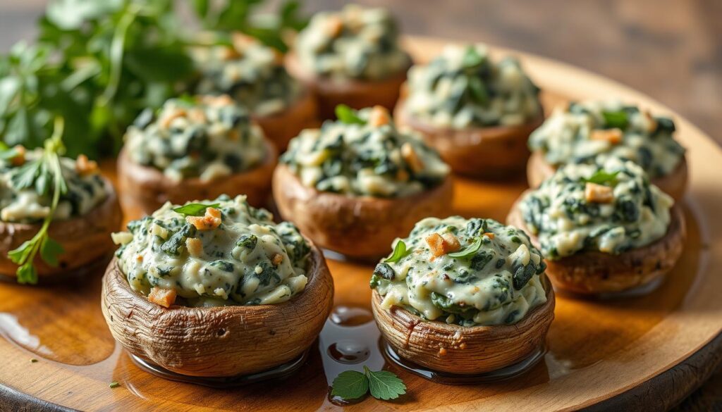 Spinach Stuffed Mushrooms