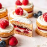 mini victoria sponge cake