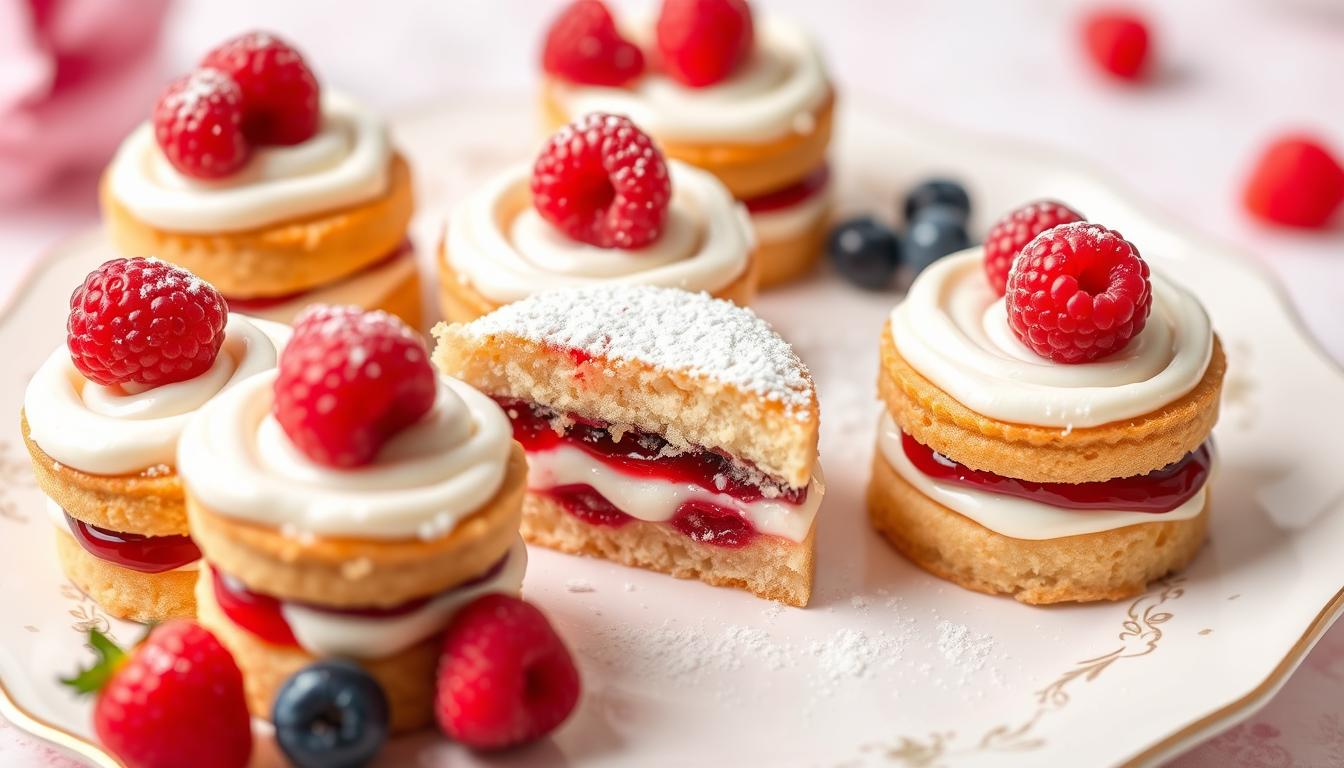 mini victoria sponge cake