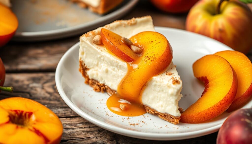 peach cobbler cheesecake