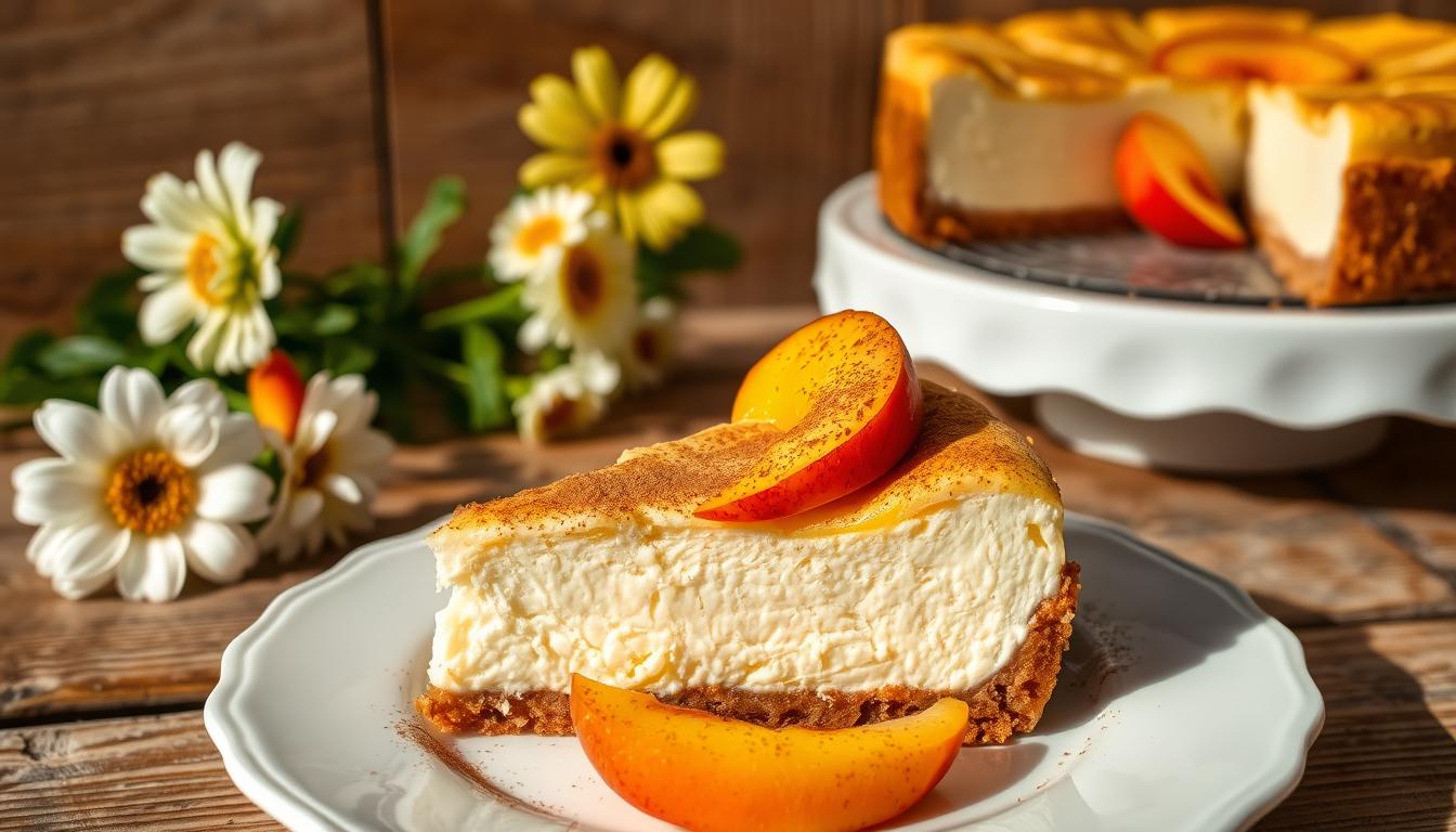 peach cobbler cheesecake