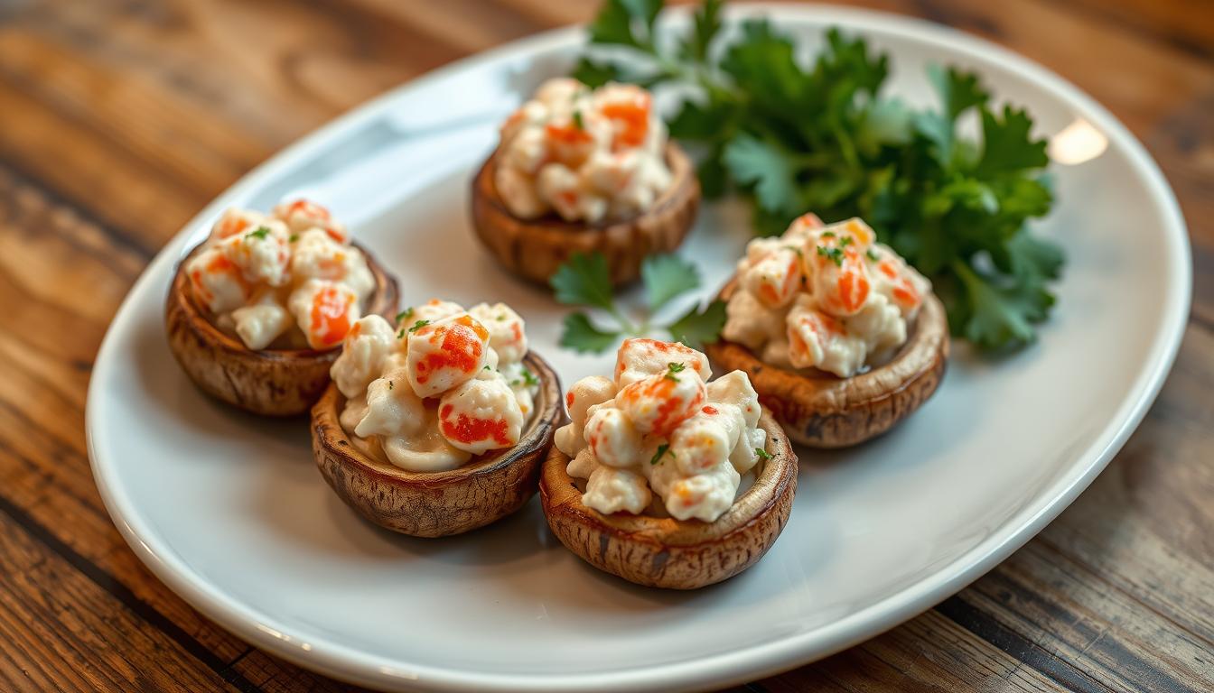 red lobster stuffed mushrooms